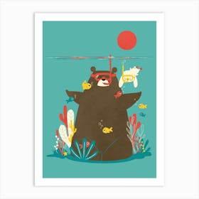 Snorkeling Art Print