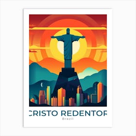 Brazil Cristo Redentor Travel Art Print