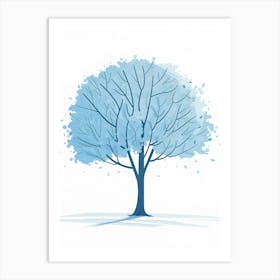 Tree In Winter Art Print