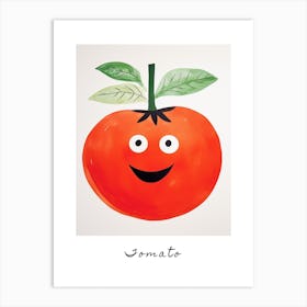 Friendly Kids Tomato 3 Poster Art Print