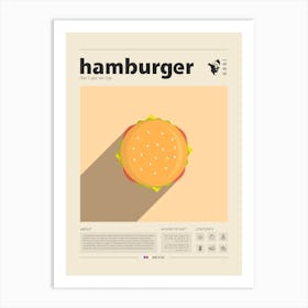 Hamburger Art Print