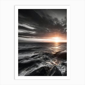 Sunset Over The Ocean 251 Art Print