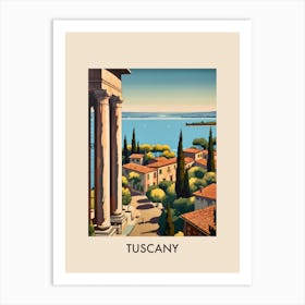 Tuscany Italy 4 Vintage Travel Poster Art Print