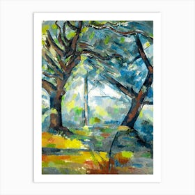 The Big Trees 1904 Oil on Canvas by Paul Cezanne | HD Remastered Vibrant and Immaculate Art Print