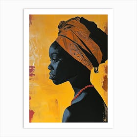 Tribal Odyssey|The African Woman Series 1 Art Print