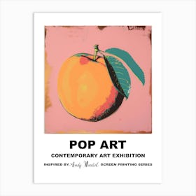 Big Peach Pop Art 2 Art Print
