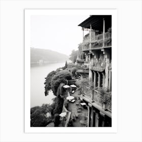 Portofino, Italy, Black And White Photography 2 Art Print