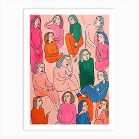 Group Of Women Art Print