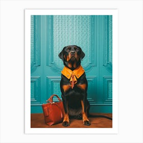 A Rottweiller Dog 7 Art Print