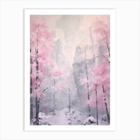 Dreamy Winter Painting Yosemite National Park United States 1 Art Print