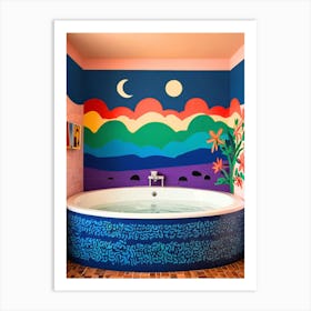 Colorful Bathroom 2 Art Print