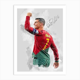 Cristiano Ronaldo Portugal Goal 1 Art Print