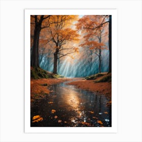 Autumn Forest Print Art Print