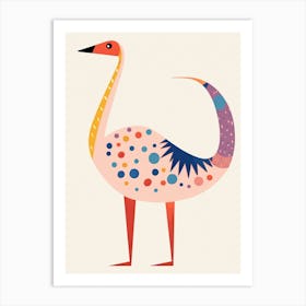 Nursery Dinosaur Art Ornithomimus Art Print