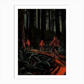 Boys In Woods 1 Fy V Art Print