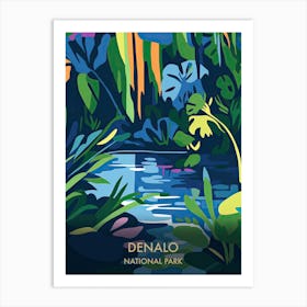 Everglades National Park Travel Poster Matisse Style 4 Art Print