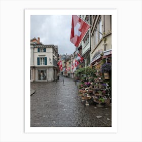 street view of zurich Art Print