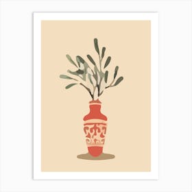 Olive Tree In A Vase 1 Art Print