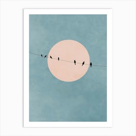 Birds On A Wire Art Print