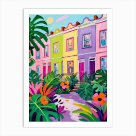 Colourful Houses In London Art Print