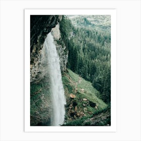 Waterfall In The Mountains Of Austria Art Print