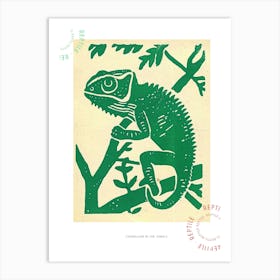 Chameleon In The Jungle Bold 3 Poster Art Print