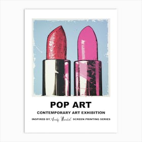 Lipstick Pop Art 2 Art Print