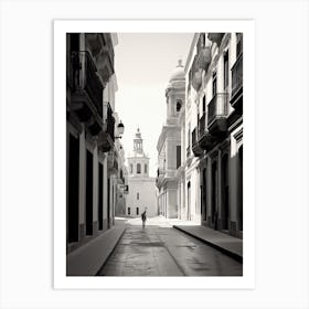 Cadiz, Spain, Black And White Photography 3 Art Print