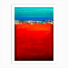 Red And Blue Art Print