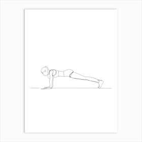 Plank Pose Art Print