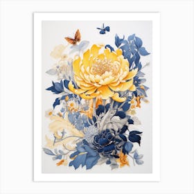 Yellow Peony Art Print