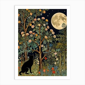 William Morris Cat In The Forest 18 Art Print