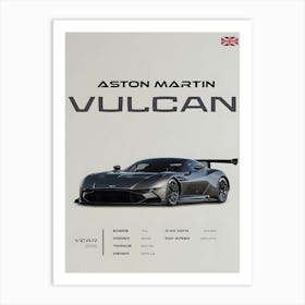 Aston Martin Vulcan Car Art Print