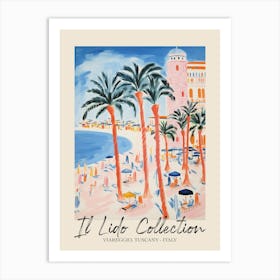 Viareggio, Tuscany   Italy Il Lido Collection Beach Club Poster 1 Art Print