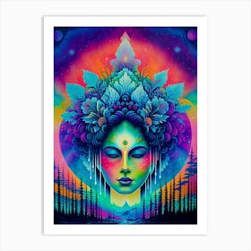 Psychedelic Woman 1 Art Print