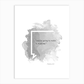 Bible Verse Psalms 2:3 Art Print