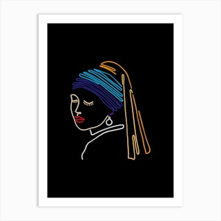 The Girl With A Pearl Earring Art Print