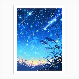 Sky With Stars Art Print