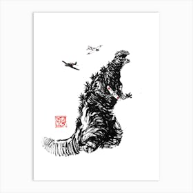 Godzilla Zero Art Print