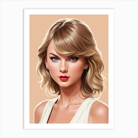 talyor swift art portrait 1 Art Print