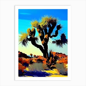 Joshua Tree By Desert Spring Nat Viga Style  (3) Art Print