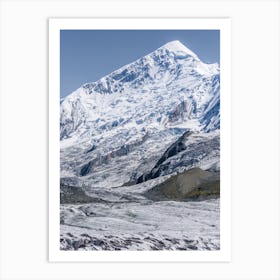 Rakaposhi Mountain and Glacier Art Print