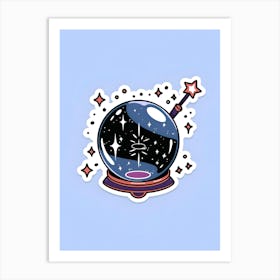 Starry Night Sticker Art Print