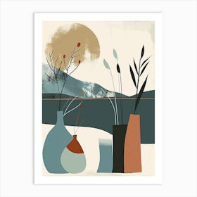 Vases In The Sun, Scandinavian Simplicity Art Print