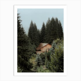 The Cabin In The Forest Art Print