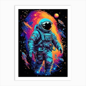 Astronaut In Space 15 Art Print