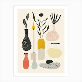 Abstract Vases And Objects 15 Art Print