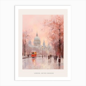 Dreamy Winter Painting Poster London United Kingdom 11 Art Print