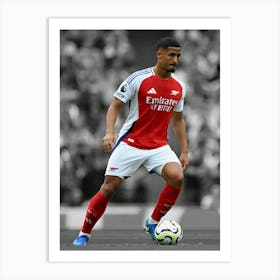 William Saliba Of Arsenal Art Print