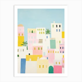Amalfi Coast, Italy Colourful View 2 Art Print